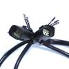HongK 1.5" 32mm 16" Rise Pre-wired Handlebar Compatible with 08-13 Road King FLHR (Spike Corner) Black Pre Drilled Crash Bar view 3