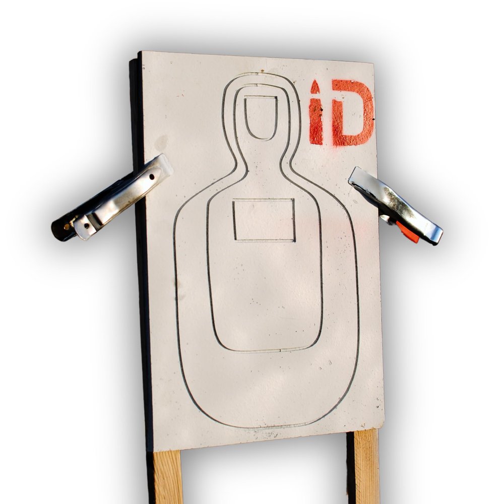 ID TQ-20 Self-Healing Infinity Target - Durable, Reusable Rubber Shooting Target for Thousands of Rounds | Reactive Hit Response | Weatherproof, No Ricochet | Supports Calibers Up to .50 BMG