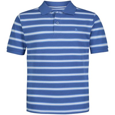 Izod Boys' Short Sleeve Pique Polo Shirt, Bright Cobalt, 8