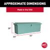 Taylor Made Stow N Go Standard Fiberglass Dock Box, Medium (24"H X 72"W X 23"D), Seafoam Green, Smooth Interior Finish, Lockable Latch, Stainless-Steel Hardware - 83552SF view 2