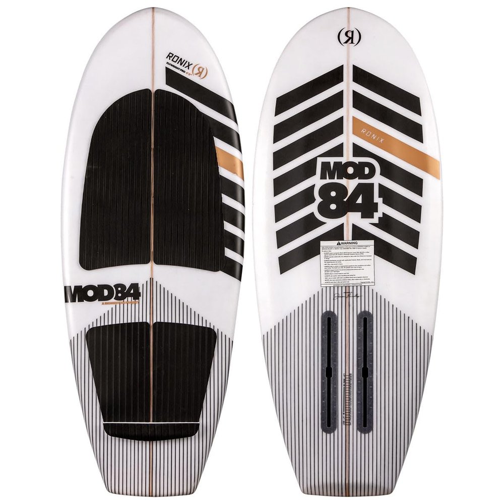 Ronix Flyweight Pro - MOD 84 Wakefoil Foil Board - White / Black / Gold - 4'2
