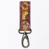 American Darling ADKR210Q Hand Tooled Carved Genuine Leather Keyring view 3