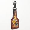 American Darling ADKR214 Hand Tooled Carved Genuine Leather Keyring view 2