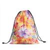 Flowers Gymnastics Drawstring Grip Bag - Tropical Floral Grip Bags for Gymnasts Plant Blossom Gym Storage Pouch Art String Bag for Sports Party Favors view 2