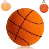 Cogear Silent Basketball Dribbling Indoor Size 6 (28.5") Size 5 (27.5") Size 3 (26.5") Hush Handle Basketball, Silent Swish, Hushhandle Silent Foam (Size 5 (27.5"), Orange) view 1