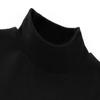 ACESTAR Boys Girls Turtleneck Long Sleeve Soft Cotton Mock Neck Shirt Solid Color Basic Tee Tops (Black,140/8-9Years) view 2