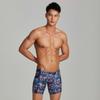 BreakEgg Mens Swim Trunks Low Waist Long Square Leg Swimwear for Men Perfect for Swimming and Hot Springs (XX-Large,220802-Dark Blue) view 2