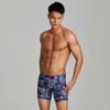 BreakEgg Mens Swim Trunks Low Waist Long Square Leg Swimwear for Men Perfect for Swimming and Hot Springs (XX-Large,220802-Dark Blue) view 3
