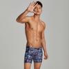 BreakEgg Mens Swim Trunks Low Waist Long Square Leg Swimwear for Men Perfect for Swimming and Hot Springs (XX-Large,220802-Dark Blue) view 4