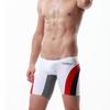 BreakEgg Mens Swim Trunks Low Waist Long Square Leg Swimwear for Men Perfect for Swimming and Hot Springs (XX-Large,50814White) view 2