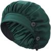 ABAMERICA Bouffant Caps with Button and Sweatband, Adjustable Scrub Caps for Women Men, Single Satin Layer view 4