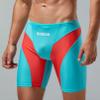 BreakEgg Mens Swim Trunks Low Waist Long Square Leg Swimwear for Men Perfect for Swimming and Hot Springs (XX-Large,230802Lake Blue) view 4