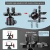Manbily Shooting Saddle with Low Profile 44mm Ball Head, CNC Aluminum Heavy Duty 360 Tripod Head, Universal Rest Clamp for Hunting Shooting Stick Tripod, 44lbs/20kg Load Capacity, Black view 3