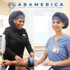 ABAMERICA Bouffant Caps with Button and Sweatband, Adjustable Scrub Caps for Women Men, Single Satin Layer view 3