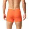 BreakEgg Mens Swim Trunks Low Waist Long Square Leg Swimwear for Men Perfect for Swimming and Hot Springs (Medium,230801-Orange) view 2