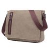 Evergoo Vintage Canvas Messenger Bag Unisex Shoulder Bag Canvas Satchel Cross Body College Working Satchel Briefcase for 14 Inch Laptop-Khaki view 3