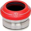 The Vault TV Velocity II Headset Red - Aluminum Dust Cover, Smooth Spinning Lightweight Scooter Headset, 1 1/8" Bearing Size, Modern TV Logo Design view 1