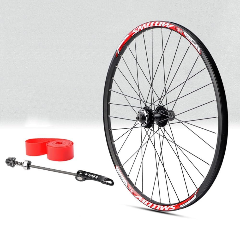 LSRRYD BMX Folding Bike Front Rear Wheel 20'' 24'' 26'' 27.5'' 29'' 32H QR Ball Bearing Hub Disc Brake 7 8 9 10 11speed Cassette Bicycle Wheelset (Color : Rear Wheel, Size : 20inch)