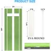 Wemily Premium Softball Pitching Mat - 10' X 3' Indoor/Outdoor Training Aid with Pitching Mound - Ideal for Skill Development & Practice - High Traction, Premium EVA Pitching Mound-Green view 2