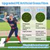 Wemily Premium Softball Pitching Mat - 10' X 3' Indoor/Outdoor Training Aid with Pitching Mound - Ideal for Skill Development & Practice - High Traction, Premium EVA Pitching Mound-Green view 3