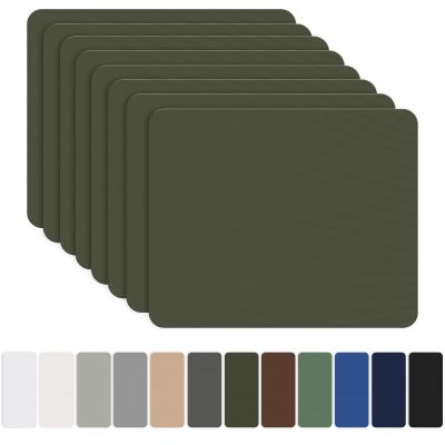 OAZ 8 Pieces 7.87 x 5.9 inch Nylon Repair Patches Nylon Fabric Patch Self-Adhesive Fabric Repair Tape Waterproof Lightweight Outdoor Gear Patch Kit for Down Jacket Clothing Tent Bag (Army Green)
