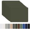 OAZ 8 Pieces 7.87 x 5.9 inch Nylon Repair Patches Nylon Fabric Patch Self-Adhesive Fabric Repair Tape Waterproof Lightweight Outdoor Gear Patch Kit for Down Jacket Clothing Tent Bag (Army Green) view 1