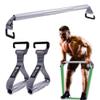J Bryant Fitness Resistance Band Exercise Bar with Handles Large Hook Heavy Duty Short Bar Squats Full Body Strength Training Portable Home Workout Equipment view 1