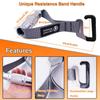 J Bryant Fitness Resistance Band Exercise Bar with Handles Large Hook Heavy Duty Short Bar Squats Full Body Strength Training Portable Home Workout Equipment view 2