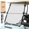 10L0L Golf Cart HD Windshield for Club Car DS 2000.05-UP,HD Shatterproof & Foldable Windproof Windshield (Integrated)
