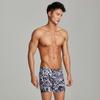 BreakEgg Mens Swim Trunks Low Waist Long Square Leg Swimwear for Men Perfect for Swimming and Hot Springs (X-Large,220802-Black) view 3