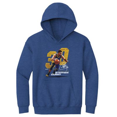 500 LEVEL Steph Curry Youth Sweatshirt (Youth Hoodie, Medium, Heather Royal) - Steph Curry Offset Y WHT