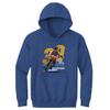 500 LEVEL Steph Curry Youth Sweatshirt (Youth Hoodie, Medium, Heather Royal) - Steph Curry Offset Y WHT view 1