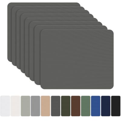 OAZ 8 Pieces 7.87 x 5.9 inch Nylon Repair Patches Nylon Fabric Patch Self-Adhesive Fabric Repair Tape Waterproof Lightweight Outdoor Gear Patch Kit for Down Jacket Clothing Tent Bag (Dark Gray)