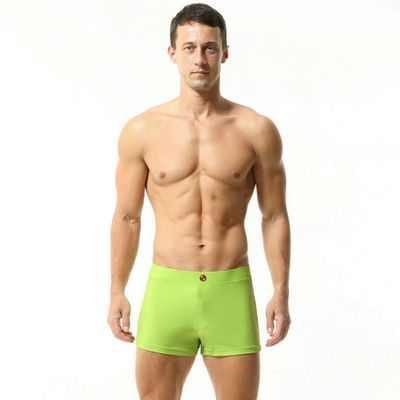 BreakEgg Mens Swim Trunks Low Waist Long Square Leg Swimwear for Men Perfect for Swimming and Hot Springs (XX-Large,230801-FruitGreen)