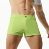 BreakEgg Mens Swim Trunks Low Waist Long Square Leg Swimwear for Men Perfect for Swimming and Hot Springs (Medium,230801-FruitGreen) view 2
