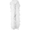 ihreesy Turkey Feather Boas,2m 90g Natural Fluffy Feather Boa Shawl Scarf for Halloween Costume Wedding Party Decoration,White view 1