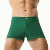 BreakEgg Mens Swim Trunks Low Waist Long Square Leg Swimwear for Men Perfect for Swimming and Hot Springs (Medium,230801-DarkGreen) view 4