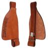 EQUIGEAR Horse Western Adult Tooled Leather Replacement Saddle Fender Pair Set for Roping Trail Barrel Pleasure Saddles with Belvin Buckles AS04 view 1