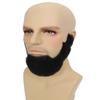 Adult Men's Natural Black Human Hair Beard, Facial Hair,Perfect for Halloween and Cosplay view 3