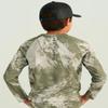 HUK Kids Pursuit Camo Crew Sleeve Shirt, Performance Shirt for Kids, Mossy Oak Stormwater Freshwater, Small view 2