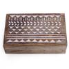 Great Birthday Gift Ideas Handmade Decorative Wooden Jewelry Box Jewelry Organizer Keepsake Box Treasure Chest Trinket Holder Watch Box Storage Box Housewarming Gifts Women view 1