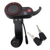 ZQ-100 LCD Display Throttle Meter 6PIN Switch with Electric Door Lock Key for Electric Scooter Dashboard Accessories Black view 1