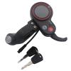 ZQ-100 LCD Display Throttle Meter 6PIN Switch with Electric Door Lock Key for Electric Scooter Dashboard Accessories Black view 3