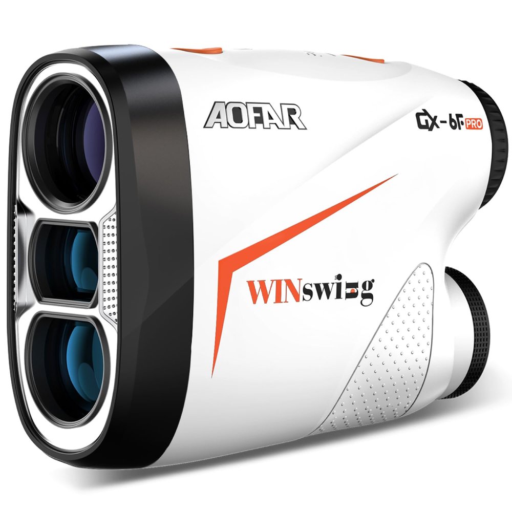 AOFAR GX-6F PRO Golf Rangefinder with Slope and Angle Switch, Flag Lock with Pulse Vibration and Continuous Scan, Tournament Designed, 600 Yards Rangefinder for Distance Measuring
