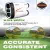 AOFAR GX-6F PRO Golf Rangefinder with Slope and Angle Switch, Flag Lock with Pulse Vibration and Continuous Scan, Tournament Designed, 600 Yards Rangefinder for Distance Measuring view 3