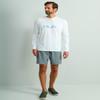 HUK Mens Performance Fishing Logo Tee, Long Sleeve, Quick-Dry, White, X-Large view 3