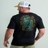 HUK Mens Short Sleeve Performance Tee, Fishing T-Shirt for Men, Oval Cast - Black, XX-Large view 2