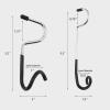 Kuyafenni Outdoor Light Hook for Camping Tent lamp Hanger, Bird feeders, Garden Lights ; Sturdy and Non Slip Pole Hook for Yard lightings, 2 Big and 2 Small Camping Lantern Hooks view 2