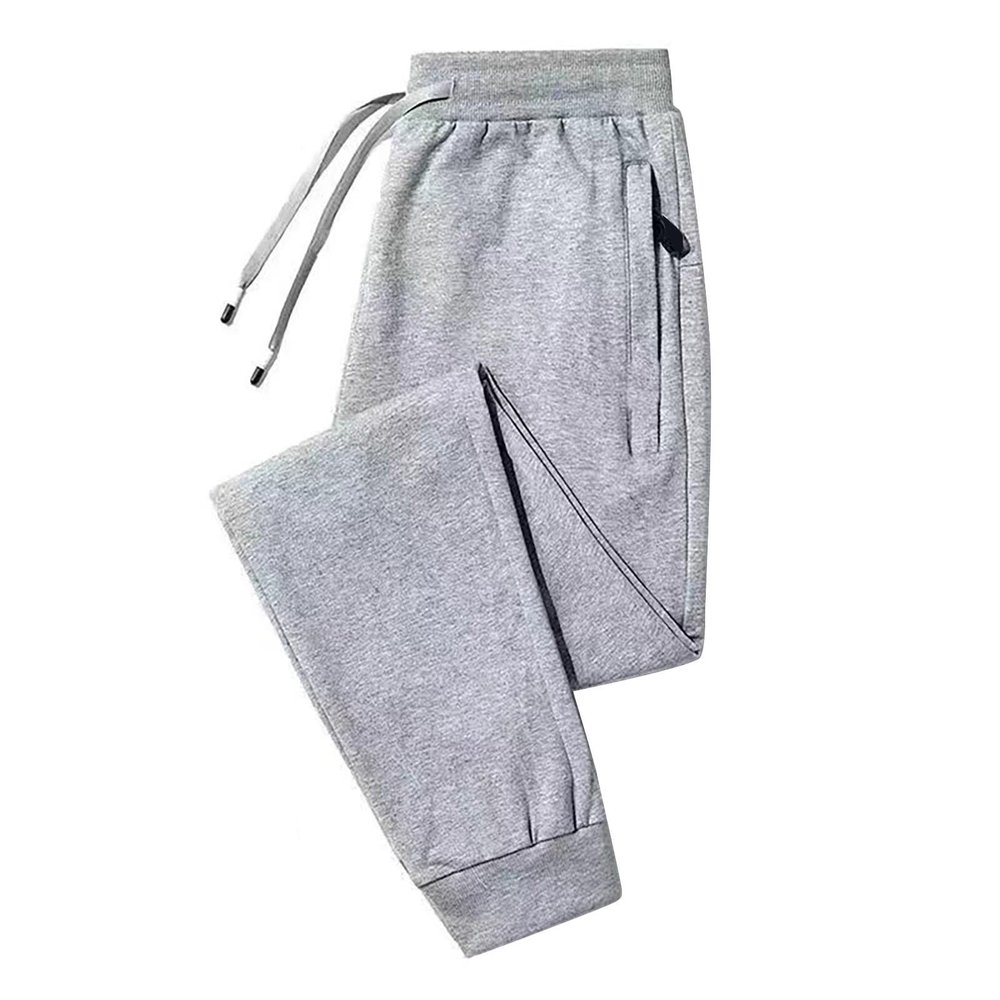 Buddhi Mens Winter Warm Fleece Pants Sherpa Fleece Lined Jogger Pants Sweatpants Running Jogger Pants Thermal Fleece Jogger Pants Athletic Sweatpants Winter Warm Track Pants Grey