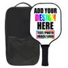 ZOLRITH Custom Pickleballs Paddles Set, 1 Paddel with 1 Storage Bag, Personalized Your Name Logo Text Pickle Ball Rackets Customized Gift for Men Women Dad Mom, White view 1